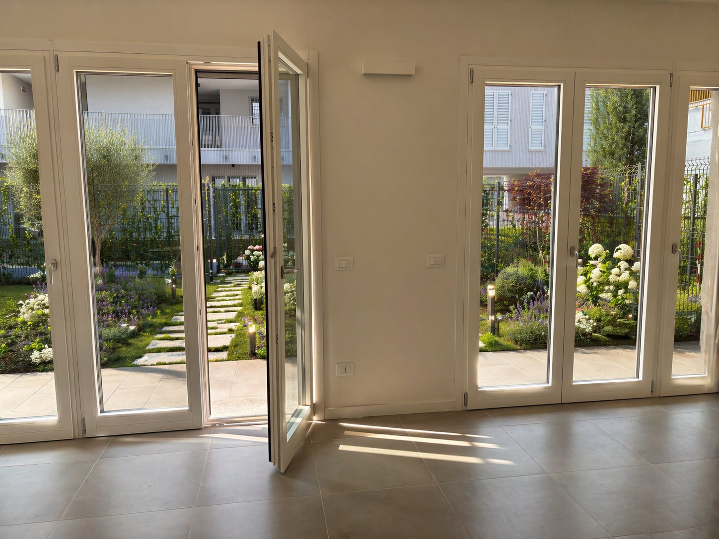 Vista sul giardino privato